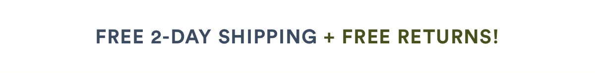 Fast and Free Shipping