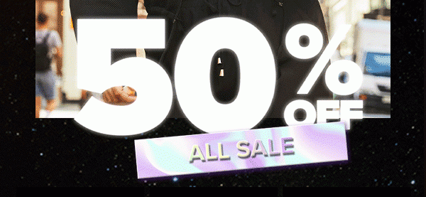 50% OFF ALL SALE