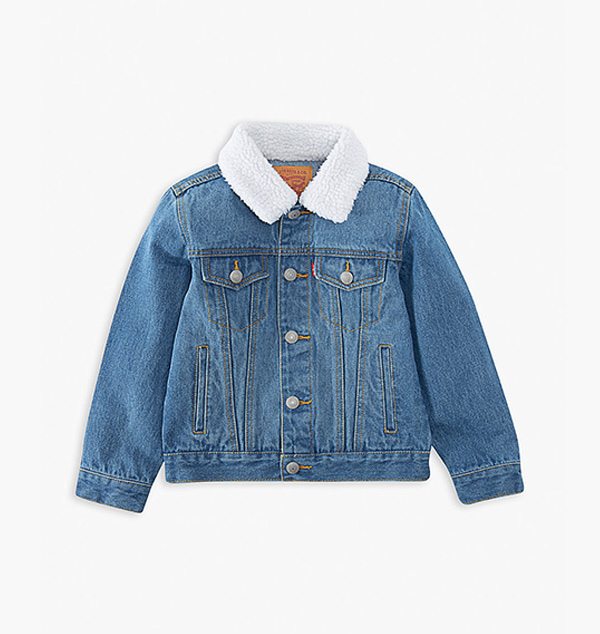 Little Boys Sherpa Trucker Jacket