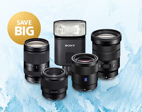 SAVE BIG | Select lenses and camera accessories