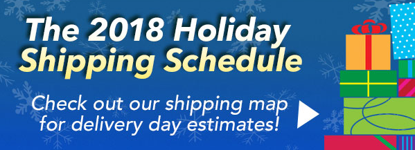 2018 Holiday Shipping Map
