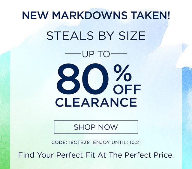 Steals By Size Up To 80% Off Clearance - Shop Now