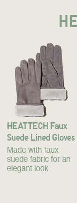 HEATTECH FAUX SUEDE LINED GLOVES