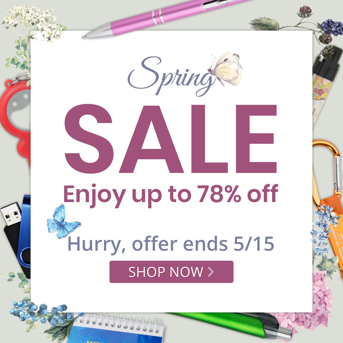 Spring Sale - enjoy up to 78% off!