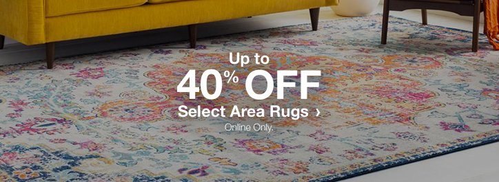 Up to 40% off Select Area Rugs