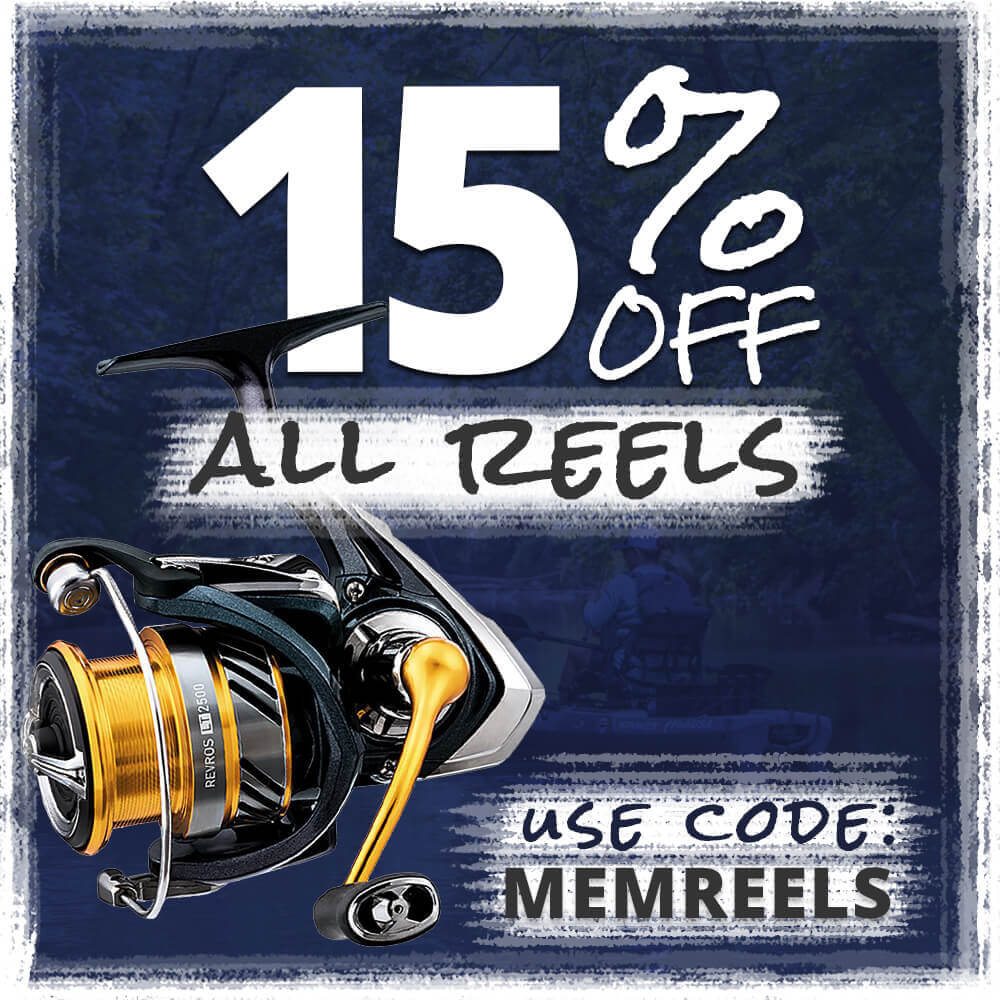 Take 15% off all reels with code MEMREELS