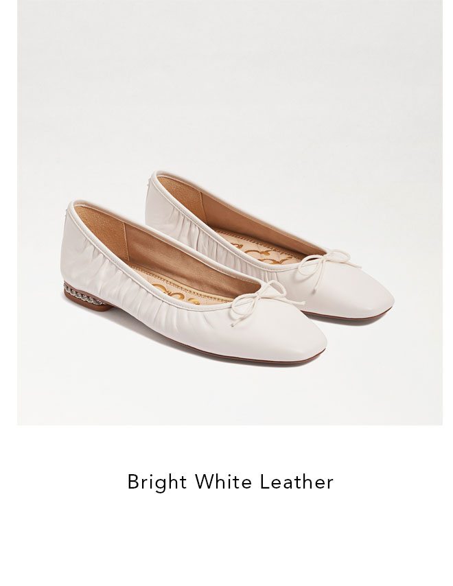 bright white leather
