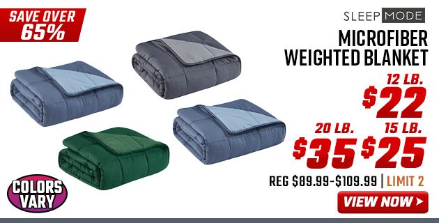 Sleepmode Microfiber Weighted Blanket 