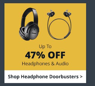 Save Up To 47% Off Headphones & Audio