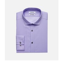 Calvin Klein Infitie Non-Iron Purple Slim Fit Dress Shirt