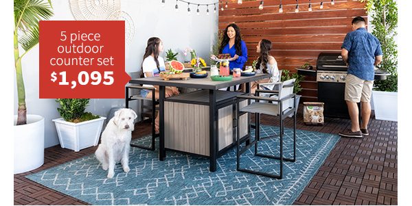 Sorrento 5 Piece Counter Set