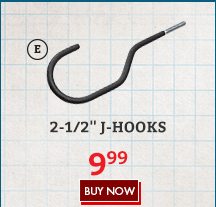 2-1/2" J-Hooks