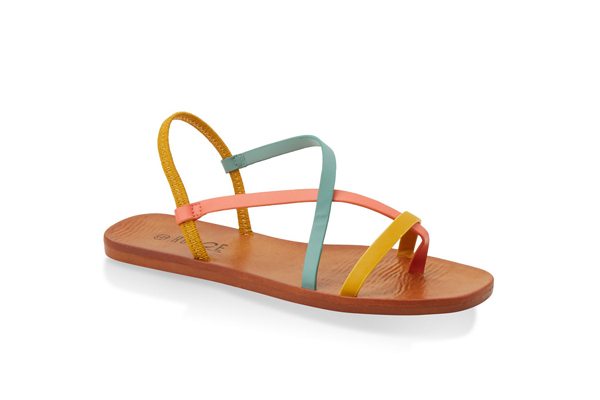 Toe Loop Strappy Sandals