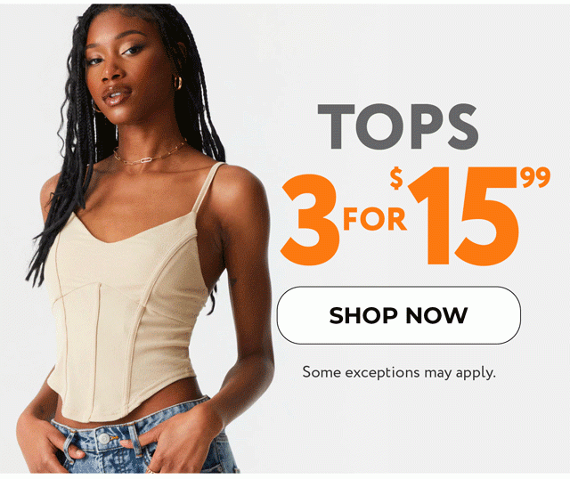 3 for 15.99 tops