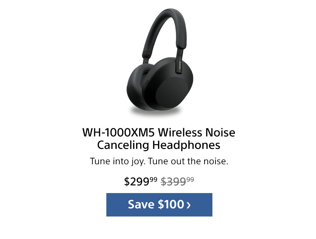 WH-1000XM5 Wireless Noise Canceling Headphones | Save $100