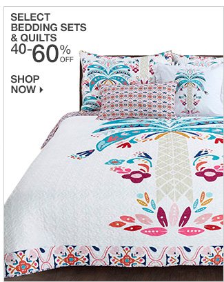 Shop 40-60% Off Select Bedding Sets & Quilts