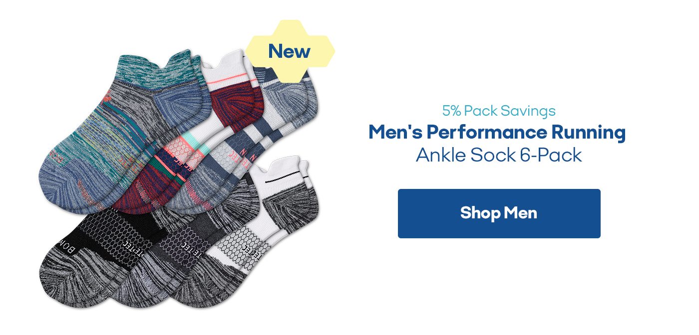 Men's Performance Running Ankle Sock 6 Pack. Shop Men.