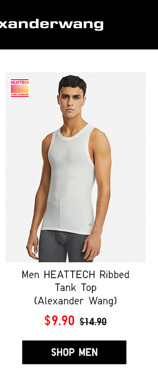 MEN HEATTECH RIBBED TANK TOP $9.90