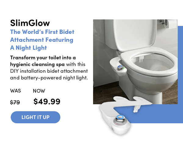 SlimGlow Bidet Attachment w/ Nightlight | Light It Up