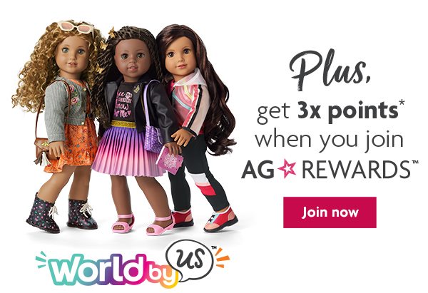 Plus, get 3x points* when you join AG ☆ REWARDS™ - Join now