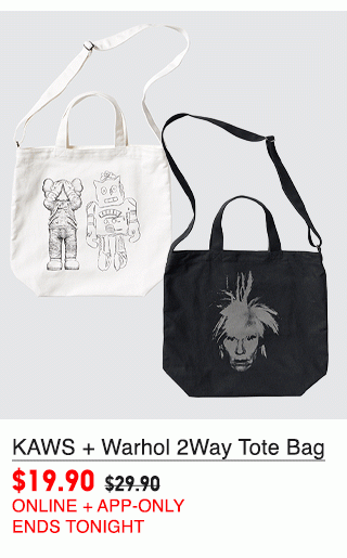 PDP7 - KAWS AND WARHOL 2WAY TOTE BAG