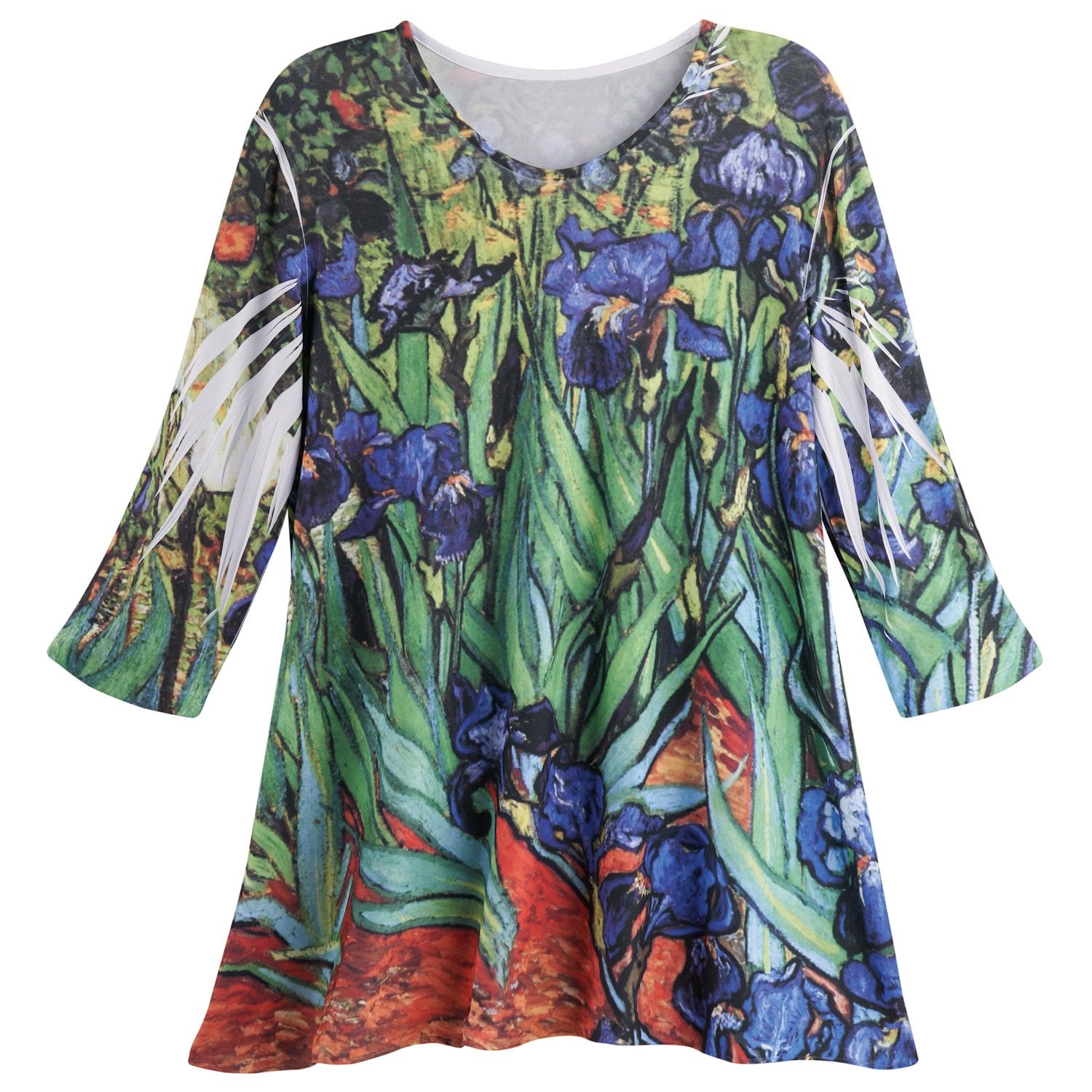 Irises Fine Art Tunic