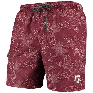 Texas A&M Aggies Tommy Bahama College Faded Palms Swim Shorts - Maroon