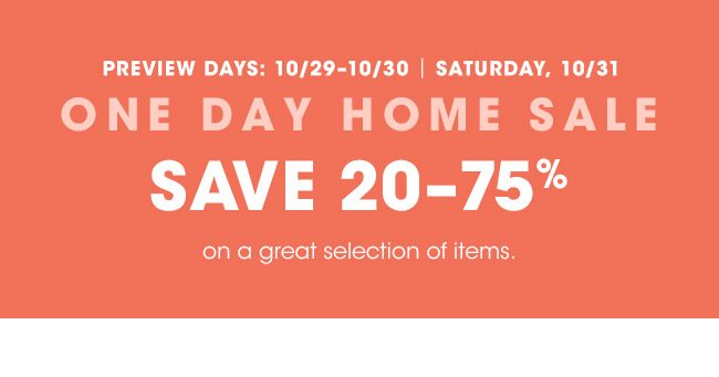 ONE DAY HOLE SALE SAVE 20-75%