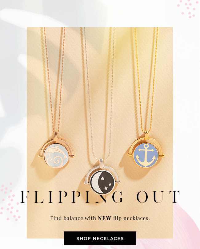 Just in: New flip style necklaces, which are two perfectly paired symbols in one. Shop them now.