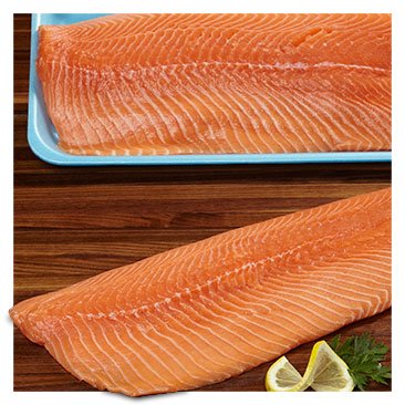 Kirkland Signature Fresh Farmed Atlantic Salmon Fillet, Raised Without Antibiotics