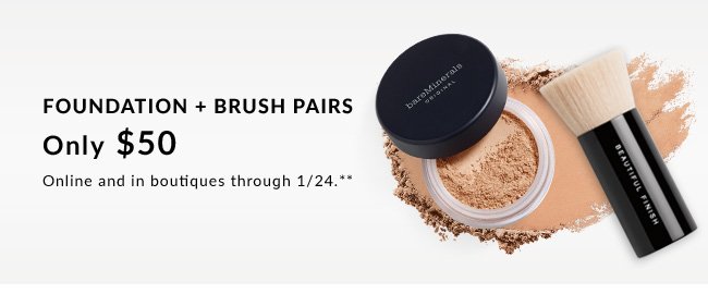 FOUNDATION + BRUSH PAIRS