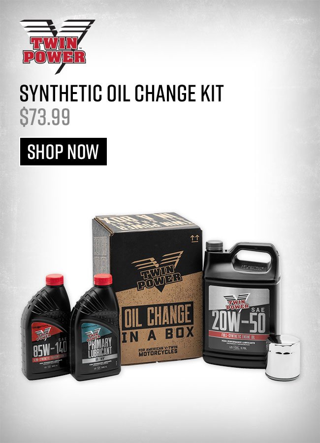 Twin Power Synthetic Oil Change Kit