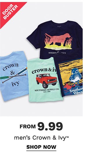 Doorbuster! From 9.99 Men's Crown & Ivy - Shop Now