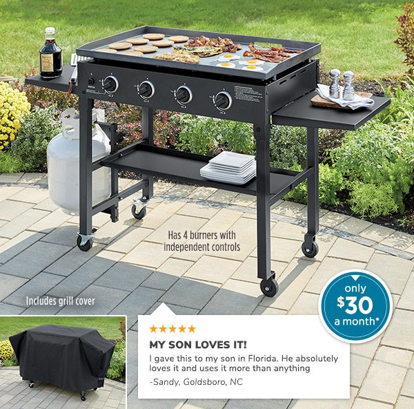 Photo of Griddle Gas Grill - only $30 a month*