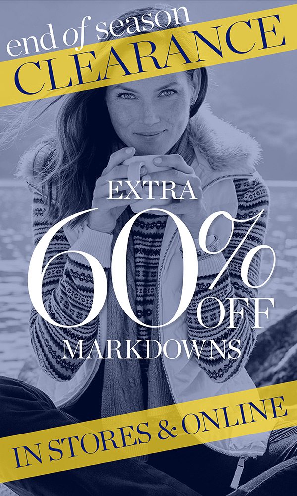 In Stores & Online Extra 60% off all other markdowns. Shop Clearance