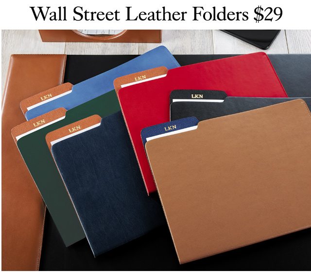 Shop Wall Street Leather File Folder