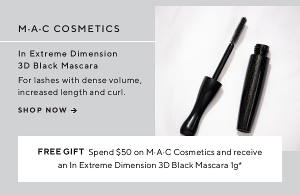 M.A.C Cosmetics In Extreme Dimension 3D Black Mascara