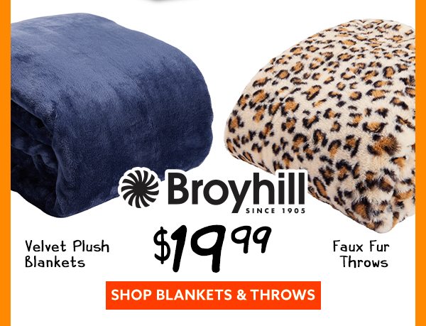 Broyhill blankets and throws