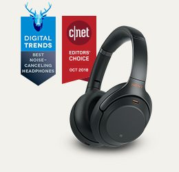 DIGITAL TRENDS BEST NOISE-CANCELING HEADPHONES | c|net EDITORS' CHOICE OCT 2018 | WH-1000XM3 Headphones