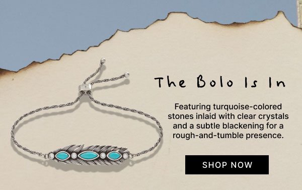 Turquoise Feather Bolo Bracelet| Shop Now