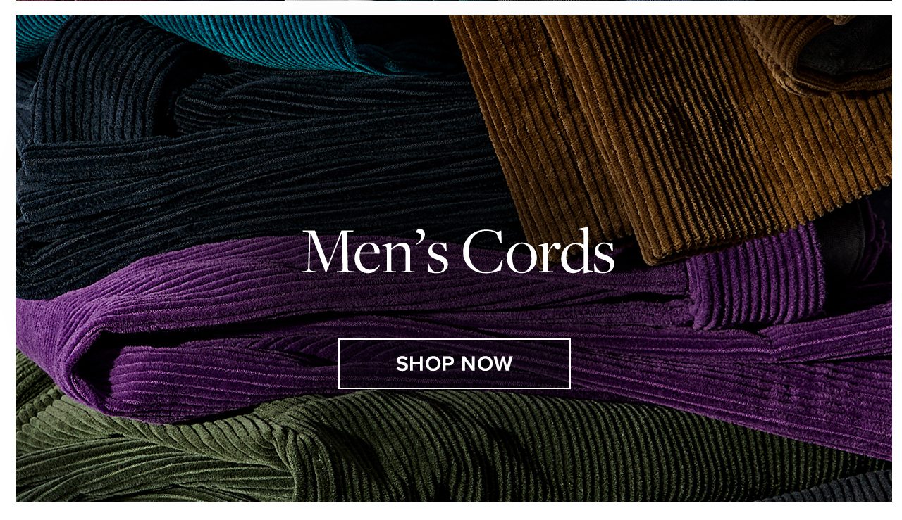 Men's Cords Shop Now