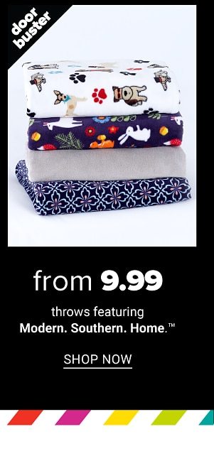 Doorbuster - Throws featuring Modern. Southern. Home.