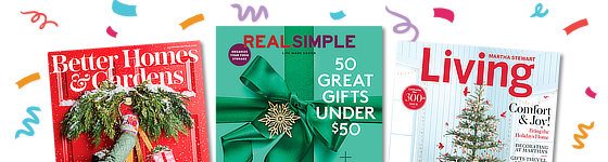 Better Homes & Gardens, Real Simple, and Martha Stewart Living cover image