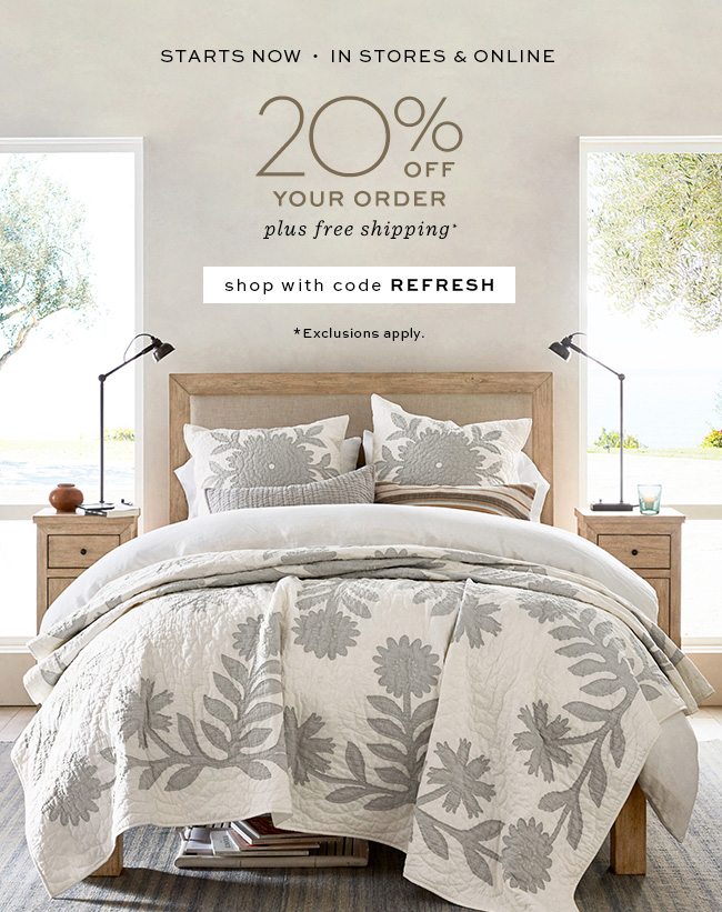 20% off your order