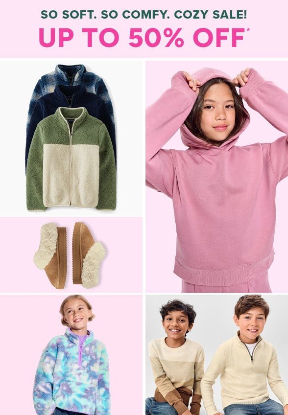 Up to 50% off Cozy Sale