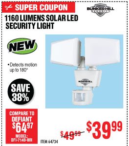 View 1160 Lumen LED Solar Security Light