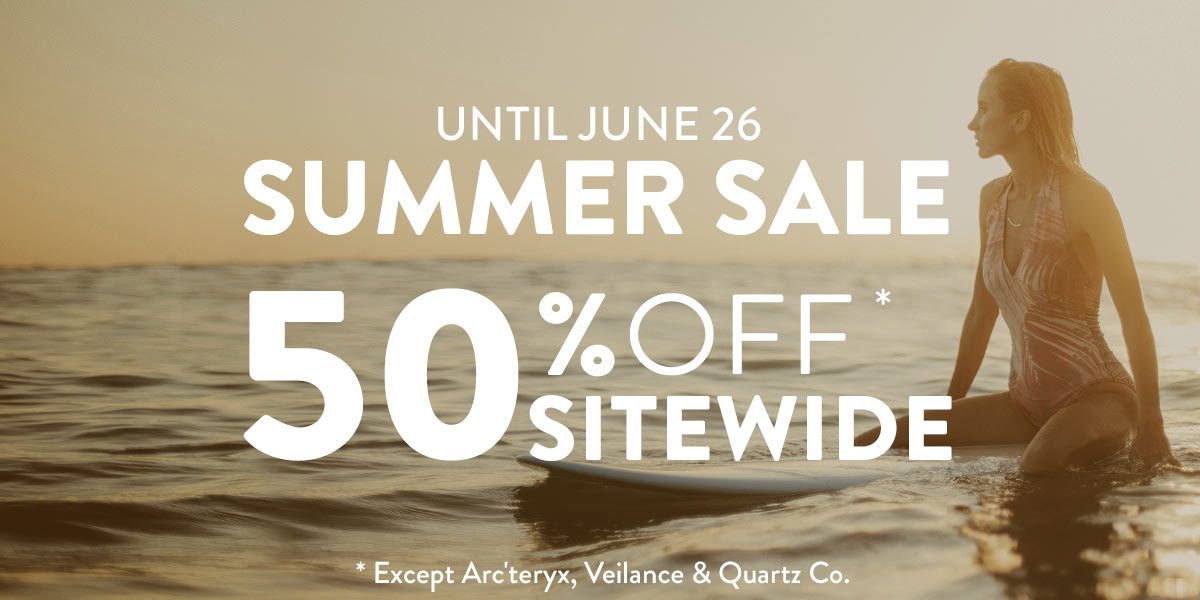 Sitewide 50% off