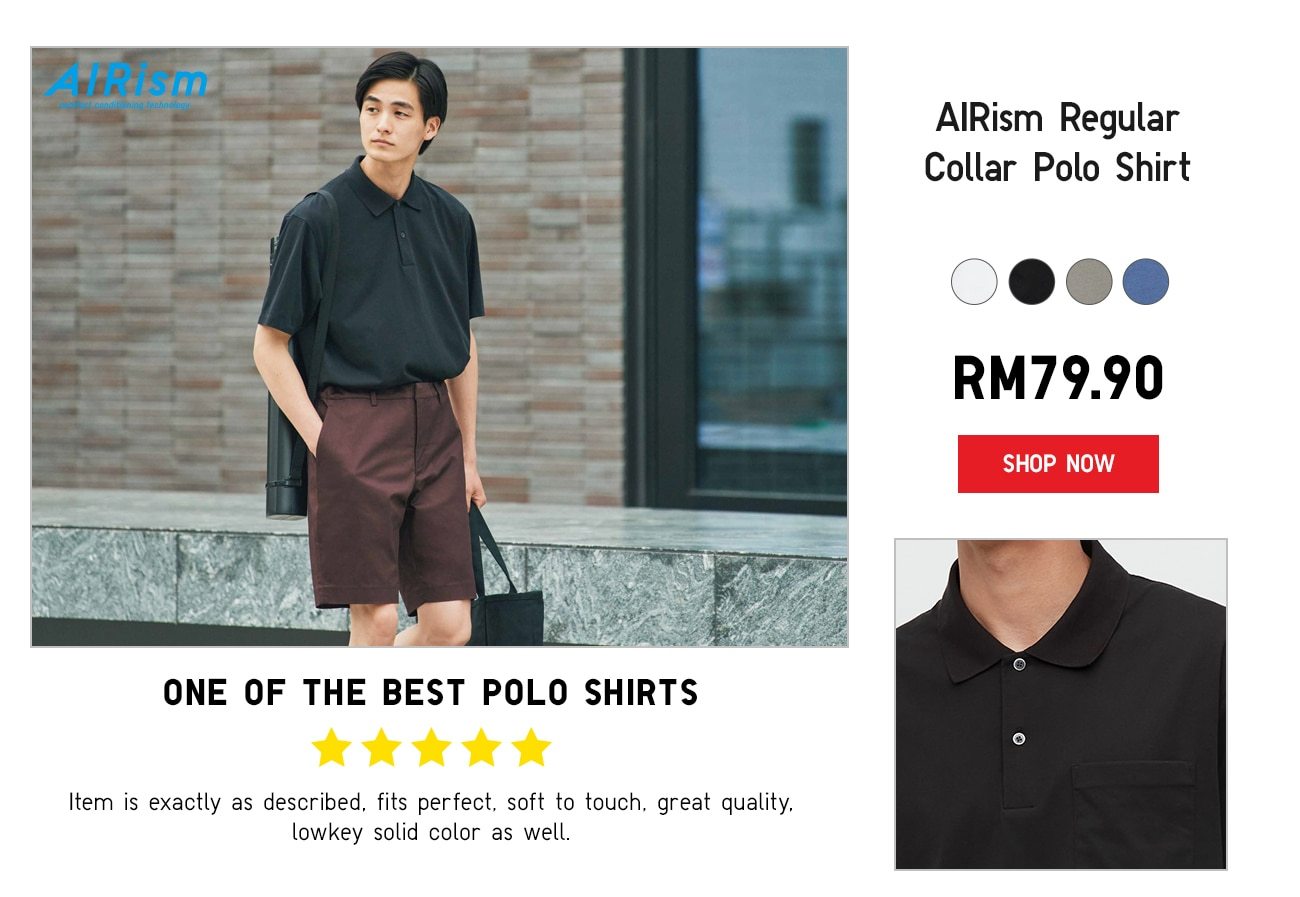 AIRism Regular Collar Polo Shirt