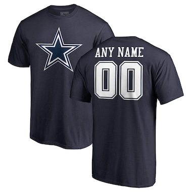 Dallas Cowboys Pro Line by Fanatics Branded Personalized Name & Number T-Shirt - Navy