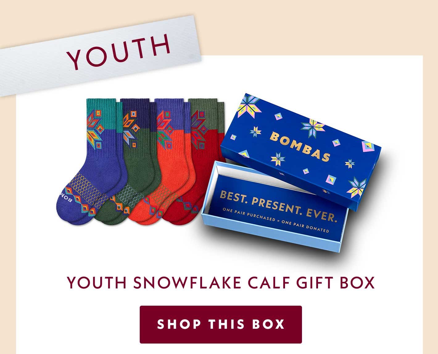Youth Snowflake Calf Gift Box